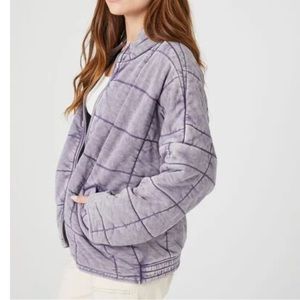 NWT F21 Lavender Quilted Jacket